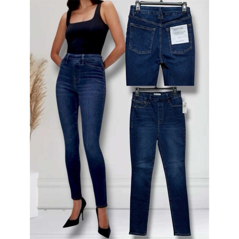 Good American Good Legs The Ultimate Skinny Sculping Women's Sz 3 Pull-On Jeans